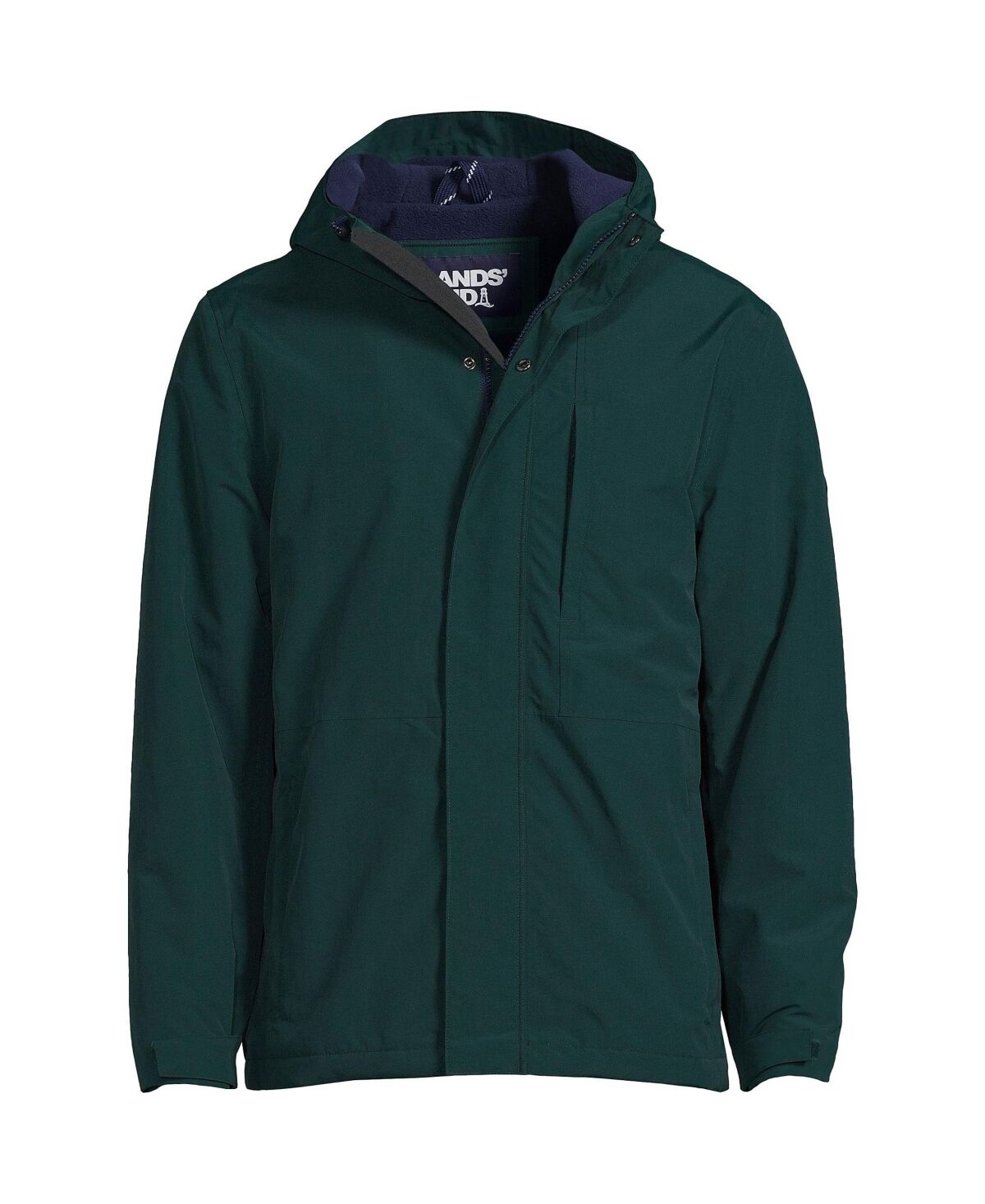 Lands' End Men's Squall Waterproof Insulated Winter Jacket - Deep balsam