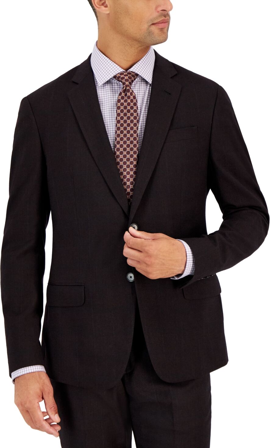 A|x Armani Exchange Armani Exchange Men's Slim-Fit Merlot Wool Suit Jacket - Merlot