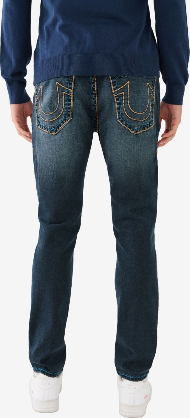 True Religion Men's Rocco No Flap Super T Skinny Jeans - Argentine Dark Wash