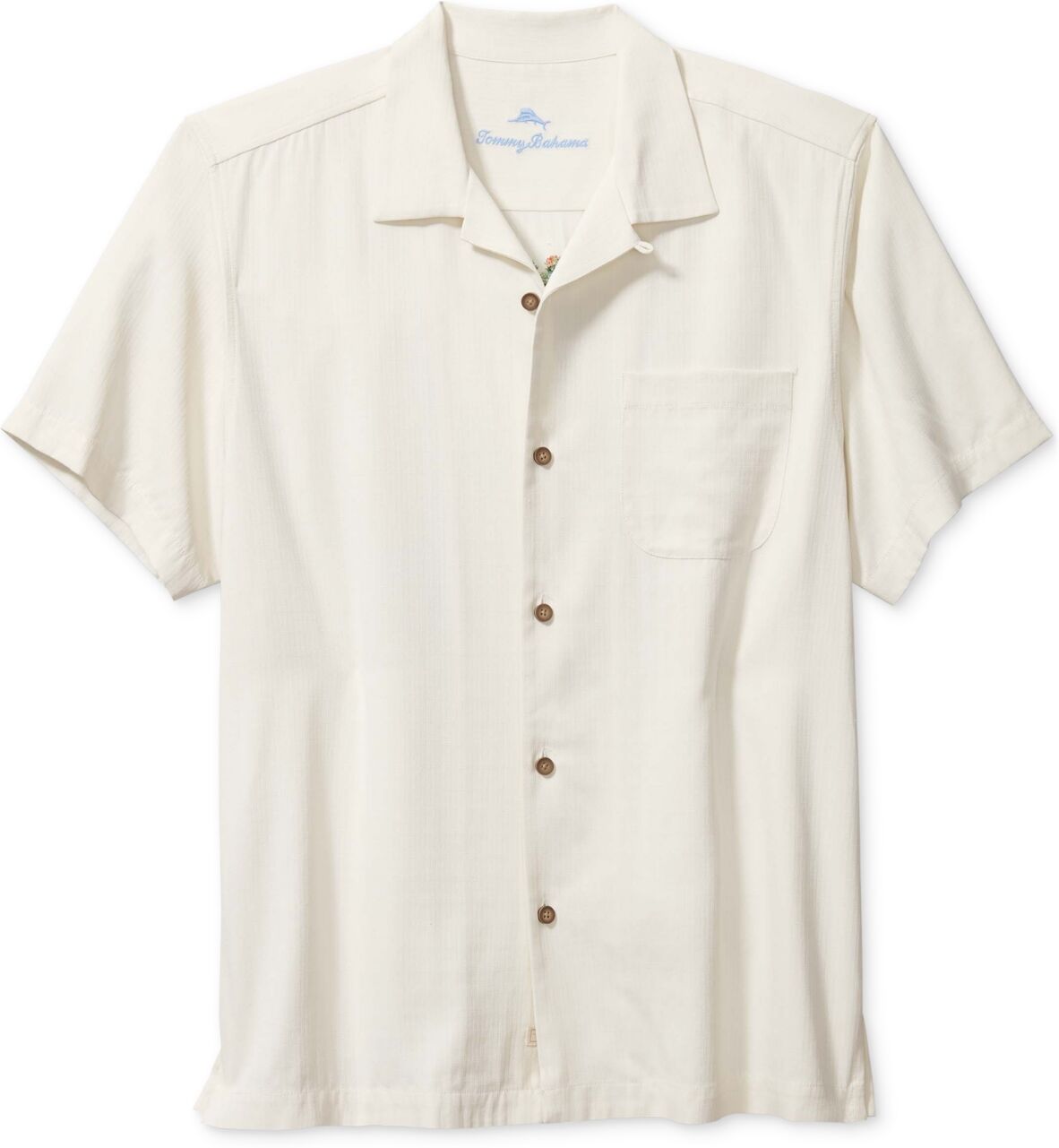 Tommy Bahama Men's Beach Wishes Holiday Embroidered Button-Down Silk Camp Shirt - Continental