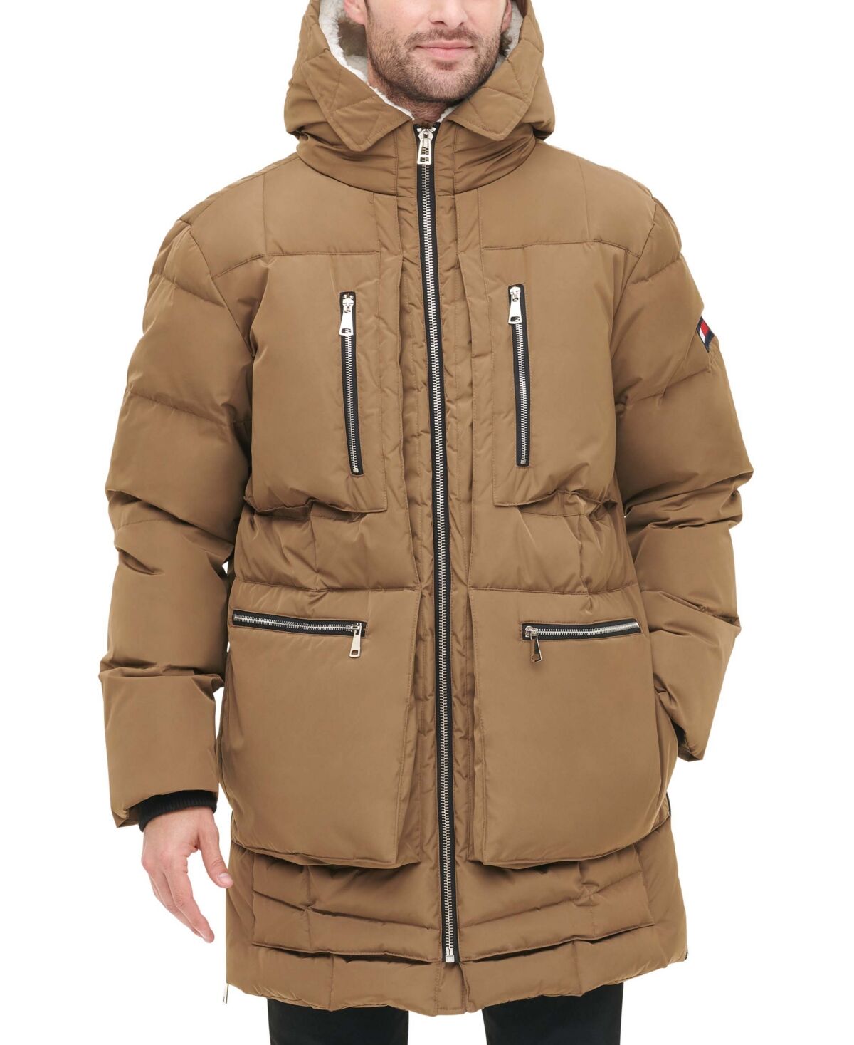 Tommy Hilfiger Men's Hooded Heavyweight Parka Jacket - Tan