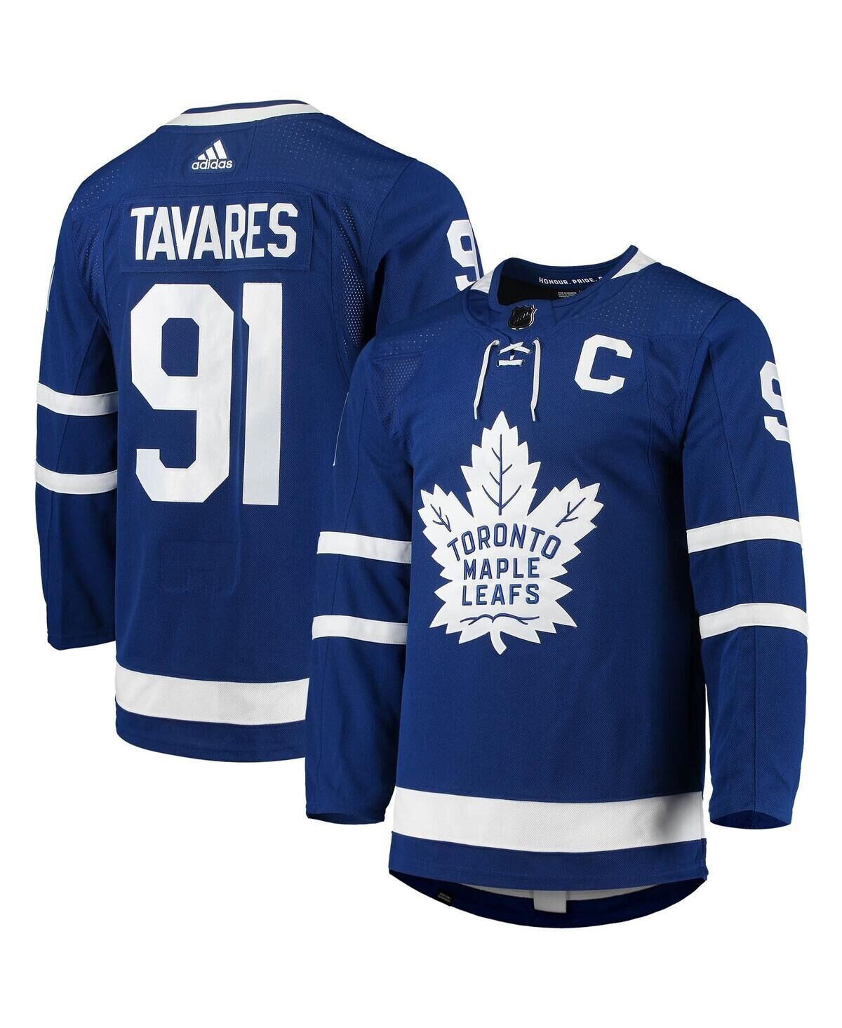 Adidas Men's adidas John Tavares Blue Toronto Maple Leafs Home Captain Patch Authentic Pro Player Jersey - Blue