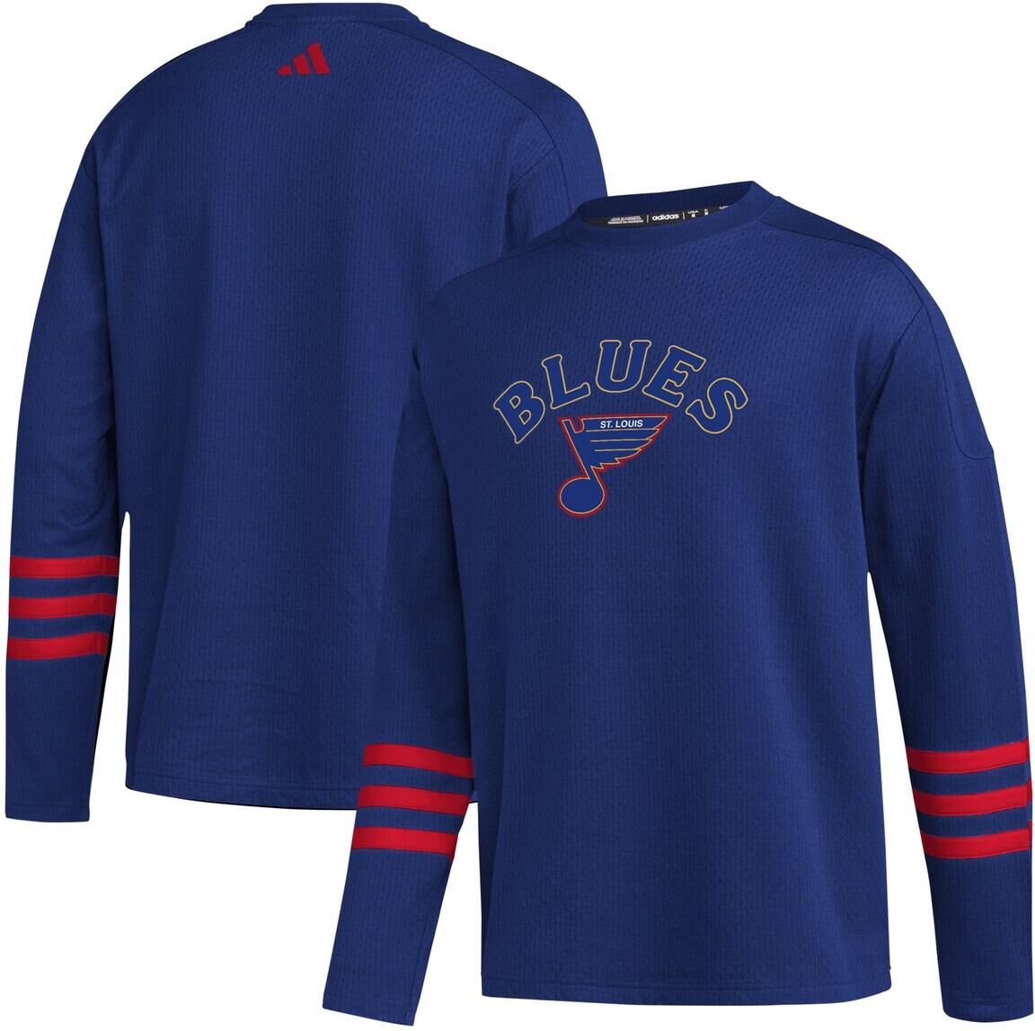 Adidas Men's adidas Blue St. Louis Blues Aeroready Pullover Sweater - Blue