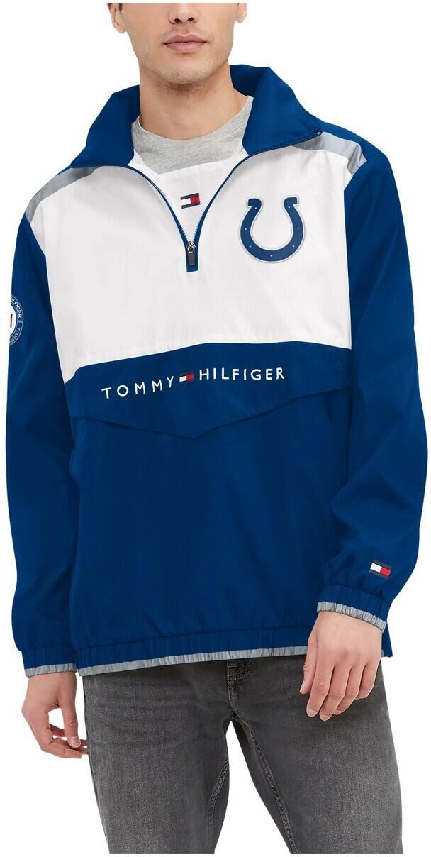 Tommy Hilfiger Men's Tommy Hilfiger Royal, White Indianapolis Colts Carter Half-Zip Hooded Top - Royal, White