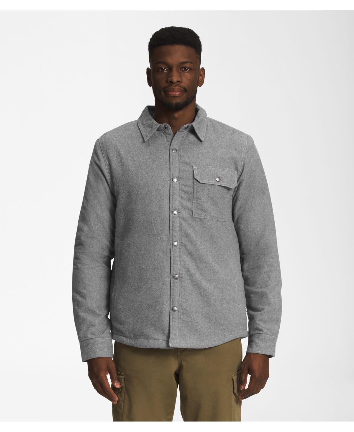 The North Face Men's Campshire Flannel Shirt - TNF Medium Gray Heather