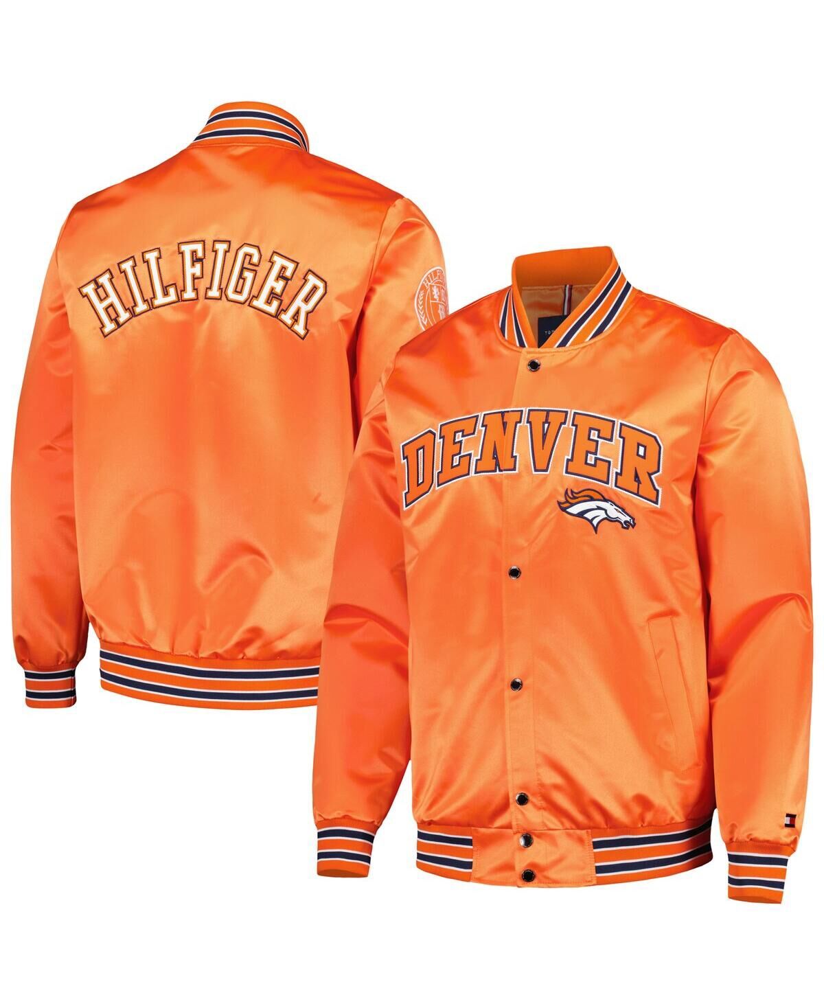 Tommy Hilfiger Men's Tommy Hilfiger Orange Denver Broncos Elliot Varsity Full-Snap Jacket - Orange