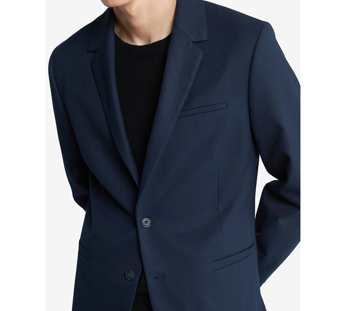 Calvin Klein Men's Sky Captain Slim-Fit Refined Twill Blazer - Sky Captain