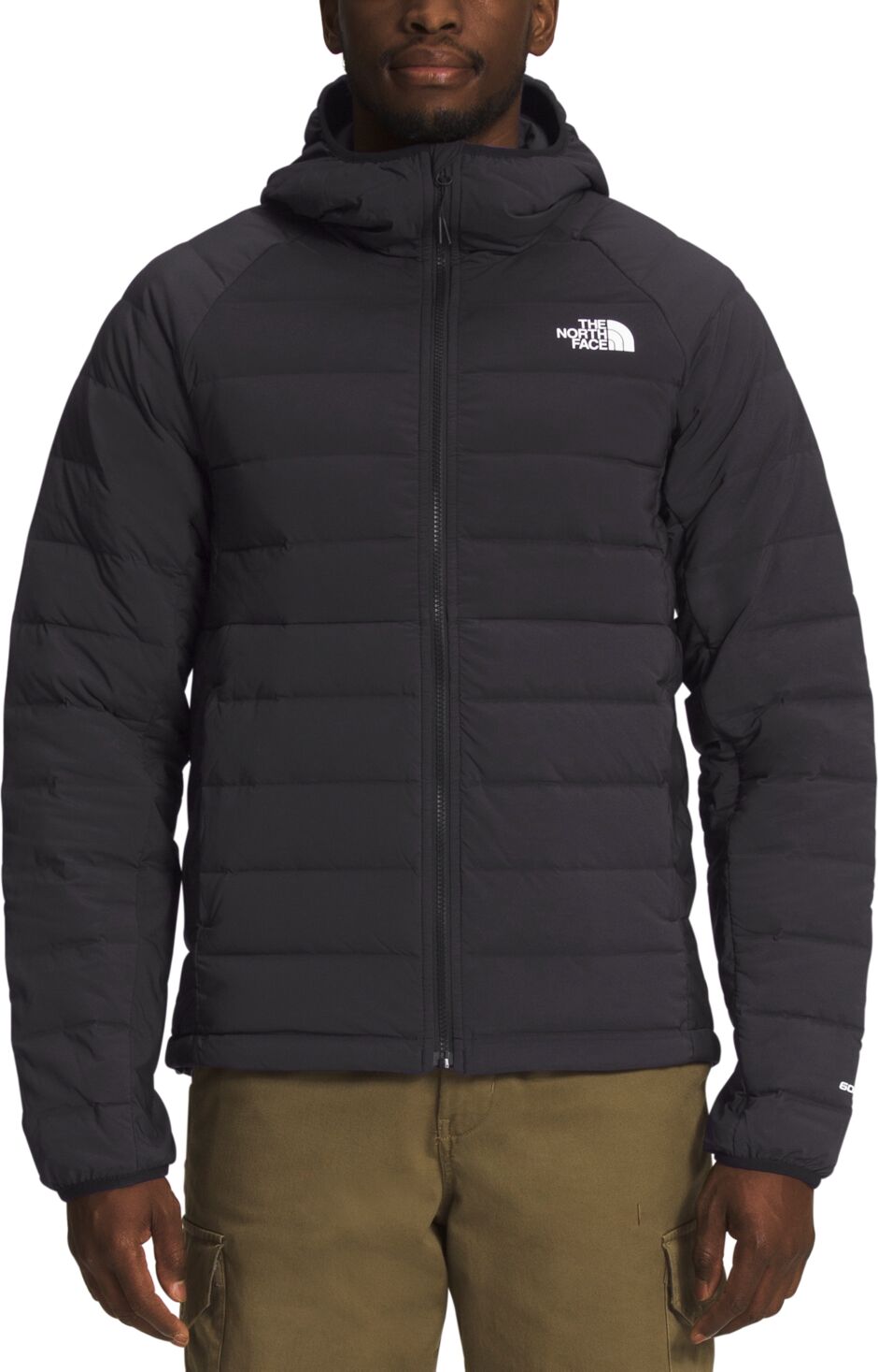 The North Face Men's Belleview Slim Fit Stretch Down Hooded Jacket - Tnf Black