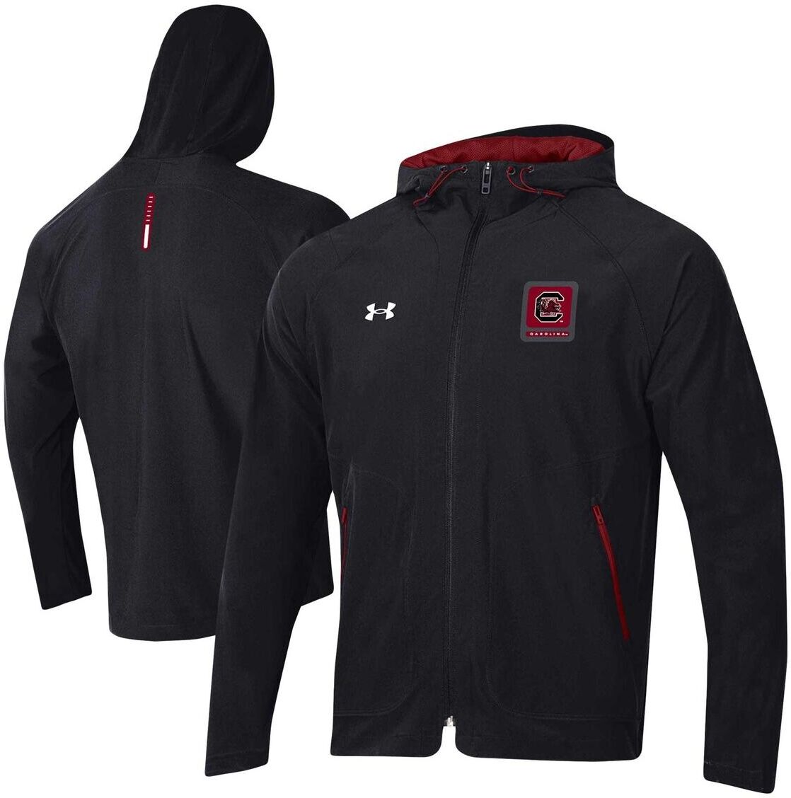 Under Armour Men's Under Armour Black South Carolina Gamecocks Unstoppable Raglan Full-Zip Jacket - Black