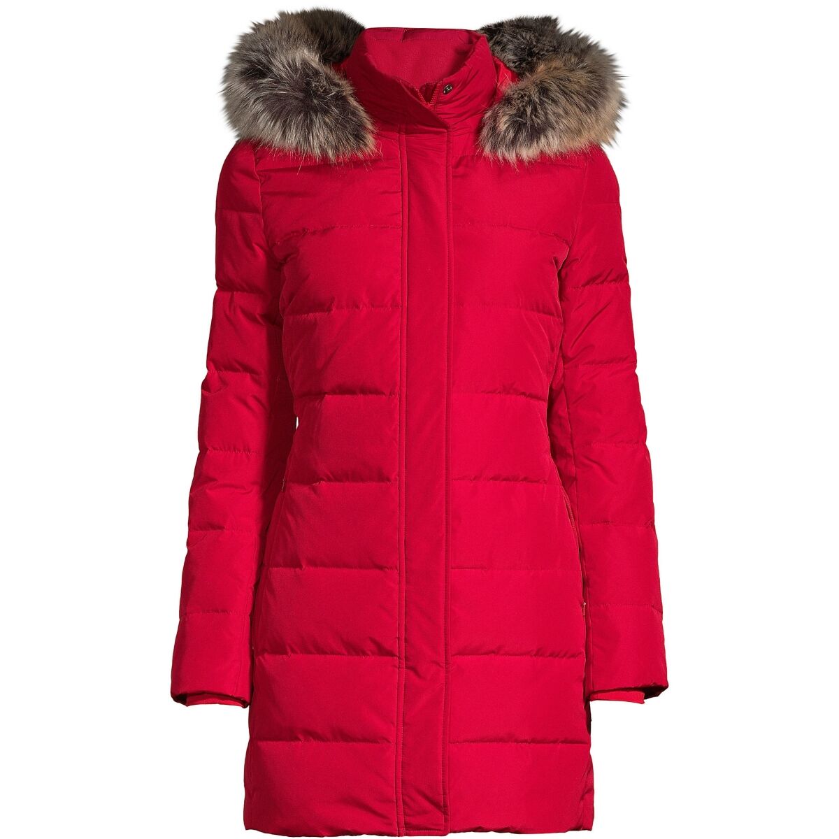 Lands' End Women's Down Winter Coat - Rich red
