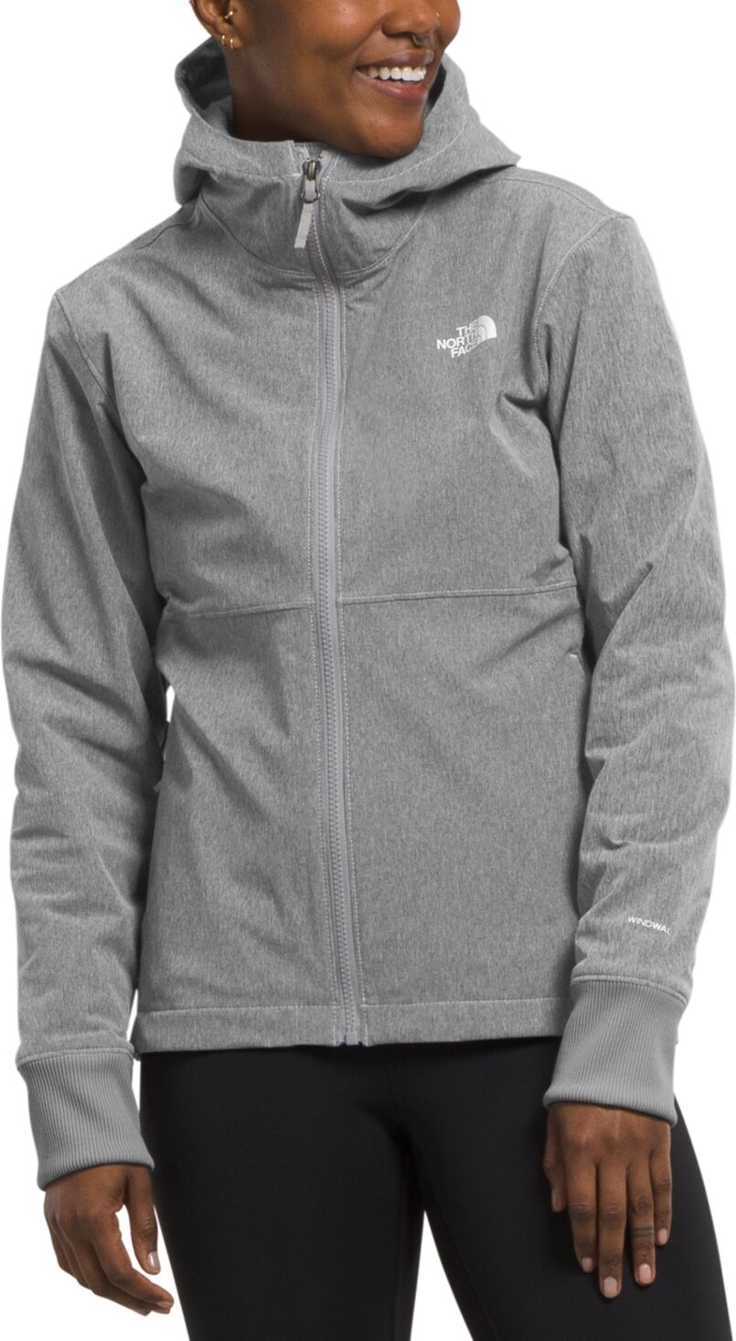 The North Face Women's Shelbe Raschel Zip-Front Fleece-Lined Hoodie - Tnf Medium Grey Heather