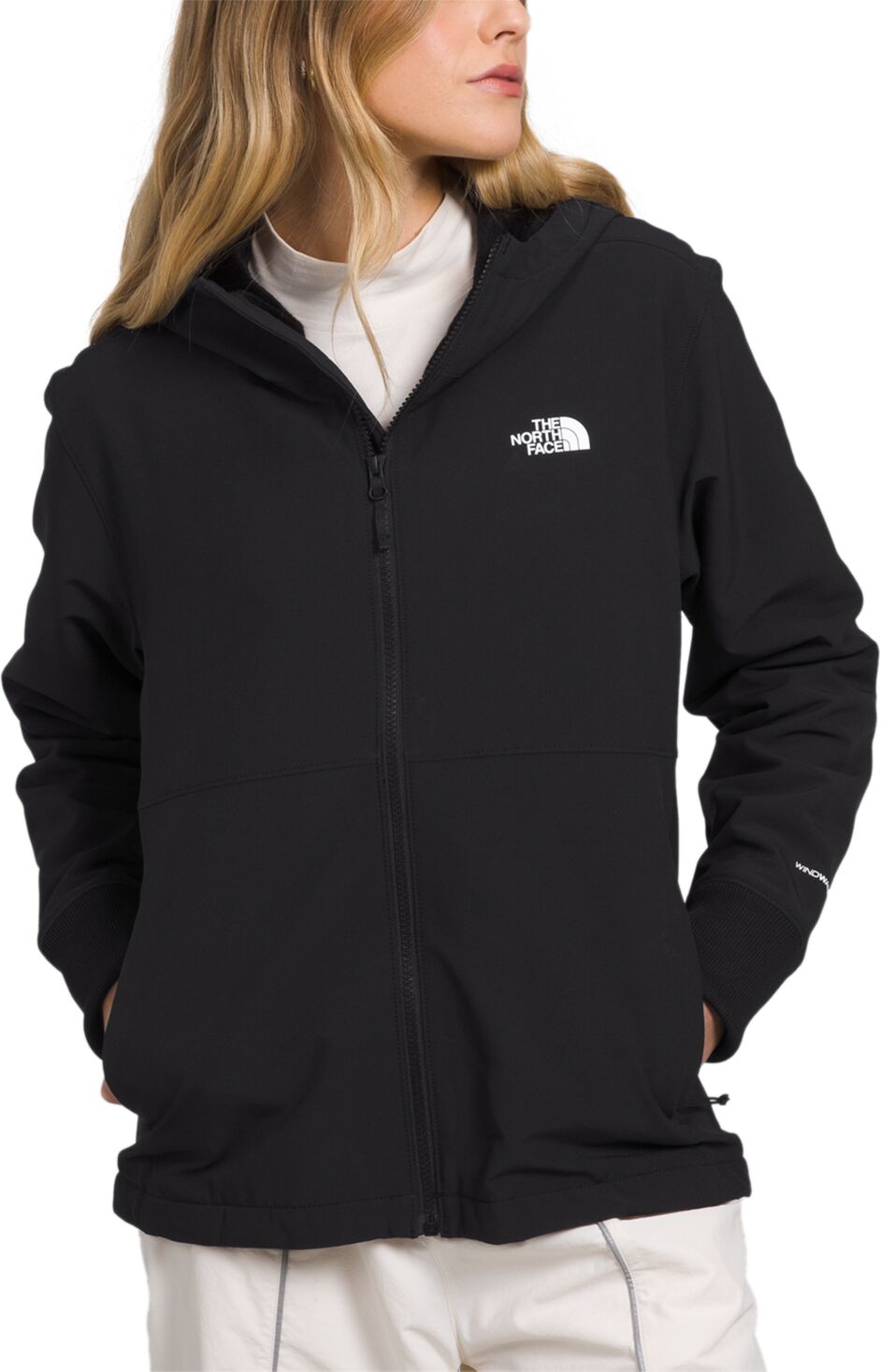 The North Face Women's Shelbe Raschel Zip-Front Fleece-Lined Hoodie - Tnf Black