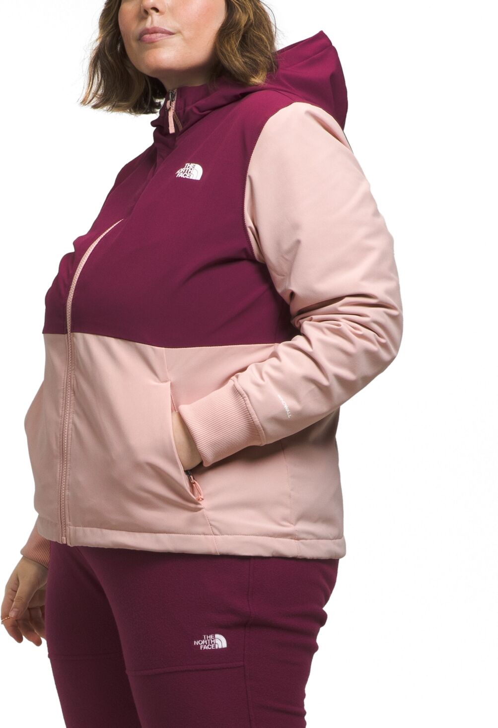 The North Face Plus Size Shelbe Raschel Long-Sleeve Jacket - Pink Moss/boysenberry