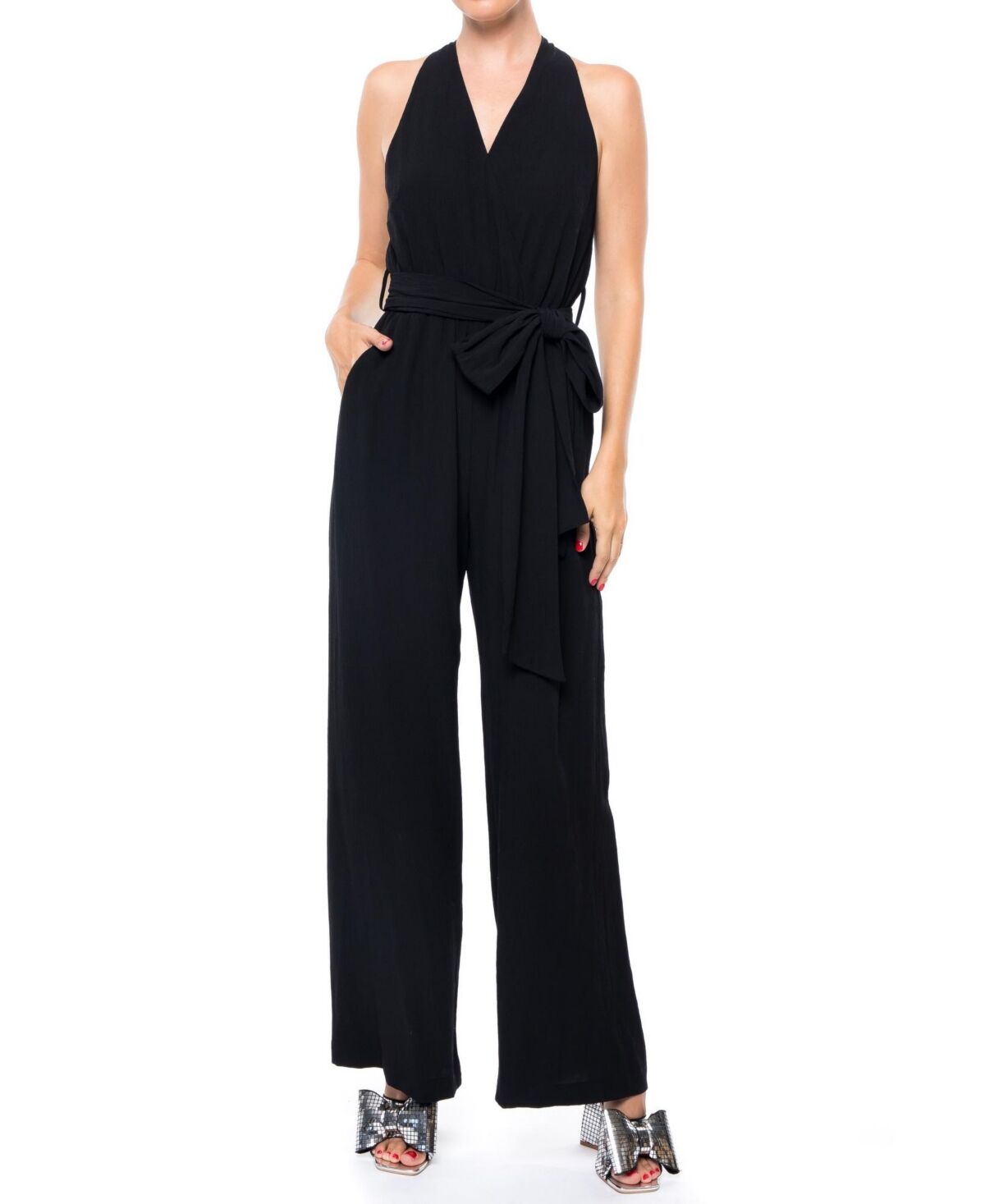 Meghan Los Angeles Women's Disco Jumpsuit - Black