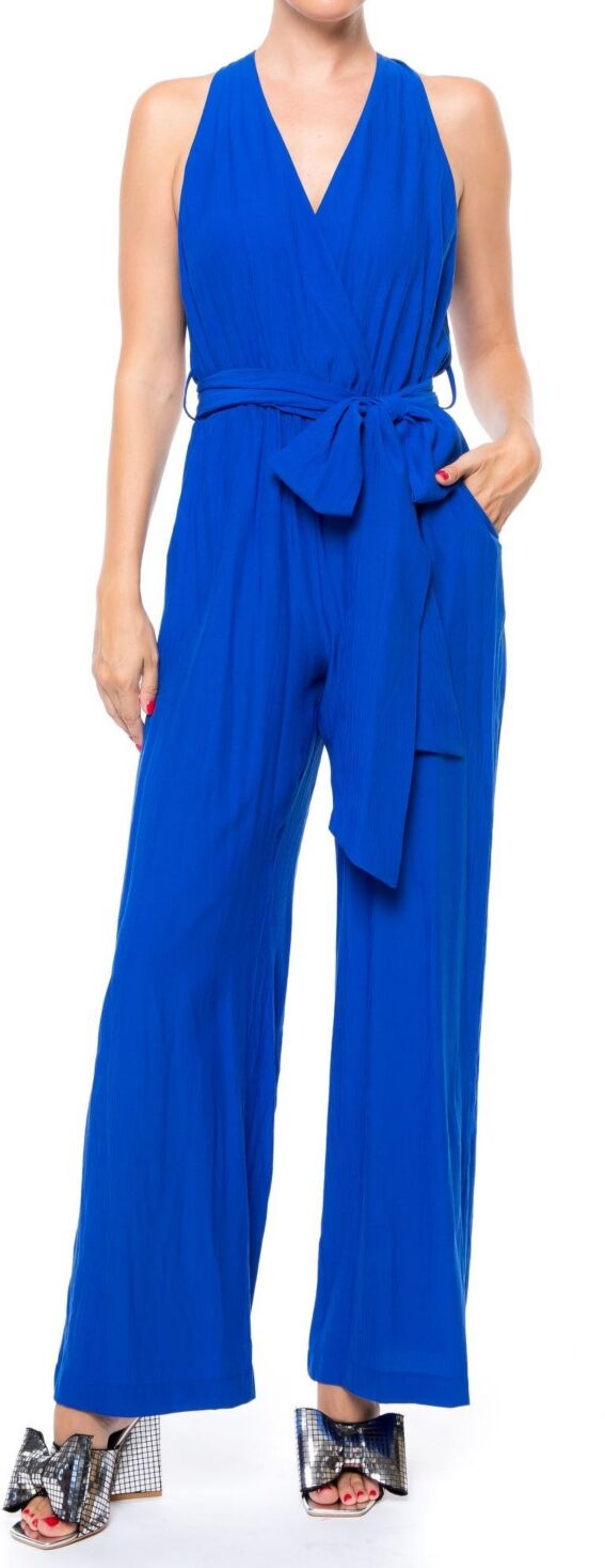 Meghan Los Angeles Women's Disco Jumpsuit - Royal