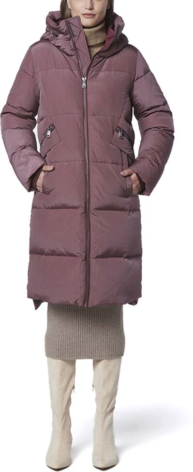 Andrew Marc Black Label Women's Palma Iridescent Woman's Parka Coat - Rose taupe