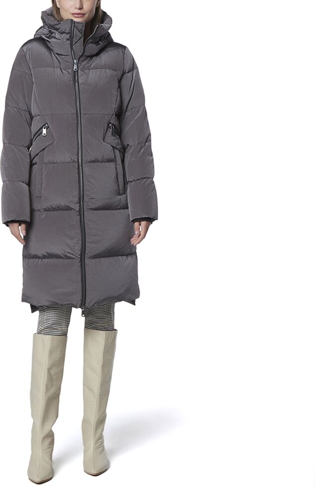 Andrew Marc Black Label Women's Palma Iridescent Woman's Parka Coat - Pavement