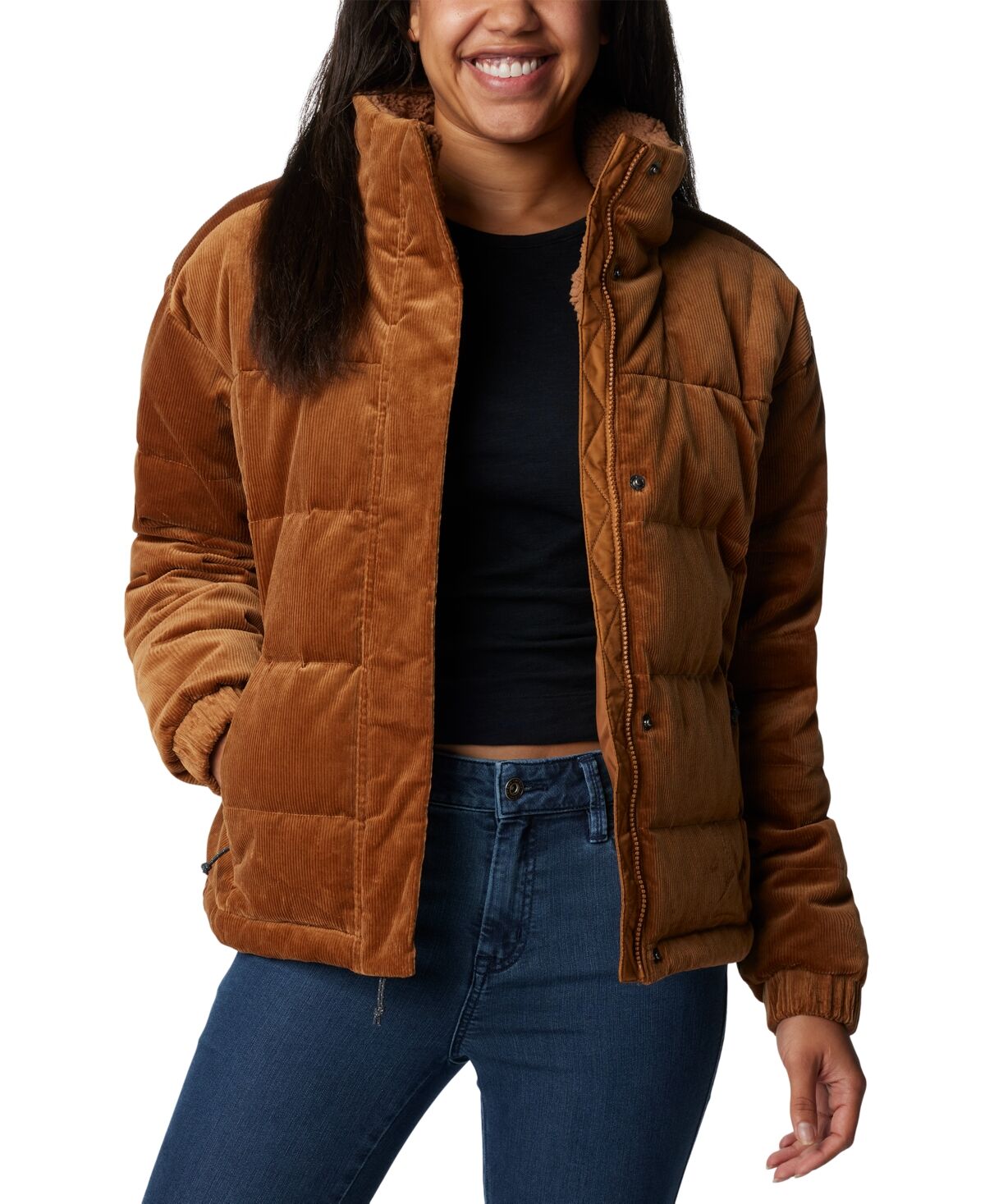 Columbia Women's Ruby Falls Novelty Jacket - Camel Brown Cor