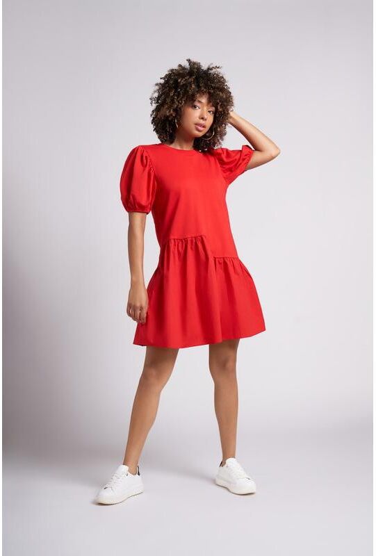 Caldwell Collection Maria Dress-sred - Simply red