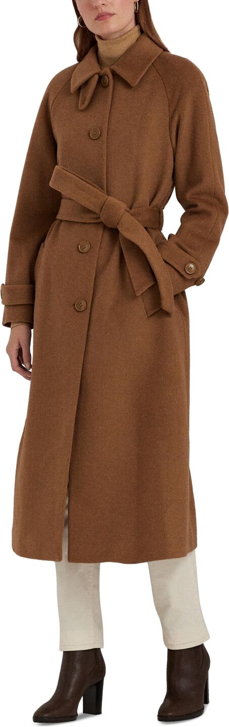 Ralph Lauren Lauren Ralph Lauren Women's Wool Blend Maxi Belted Wrap Coat - New Vicuna