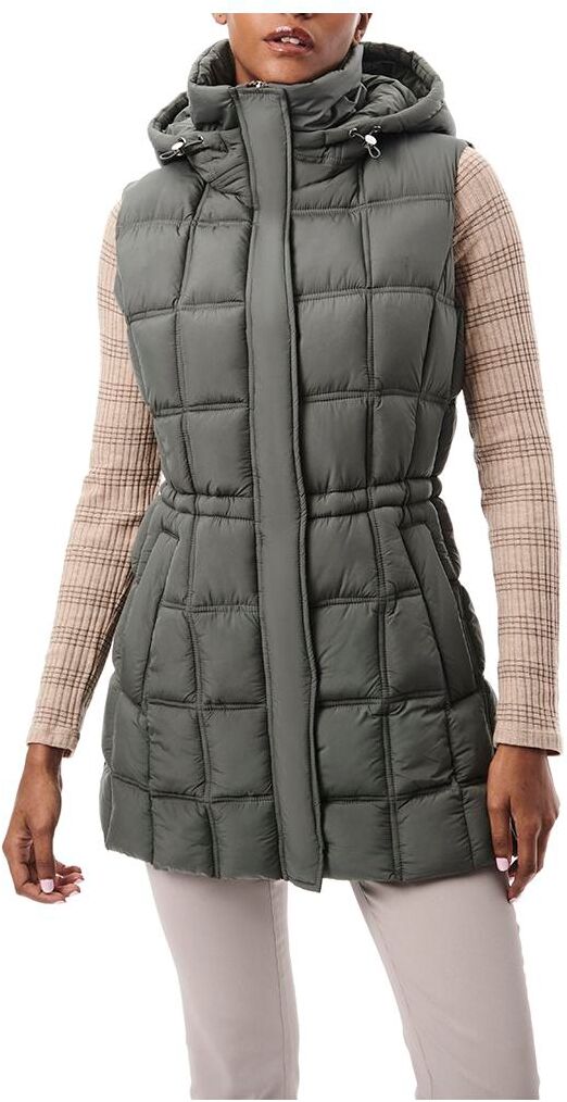 Bernardo Women's Box Quilt Anorak Vest - Metropolite