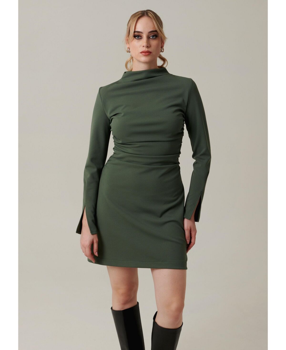 Nana'S Taylor Mini Dress - Smokey green