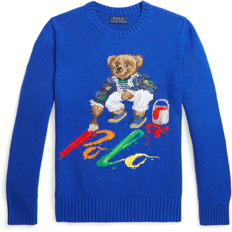 Ralph Lauren Polo Ralph Lauren Big Boys Polo Bear Cotton Sweater - Sapphire Star