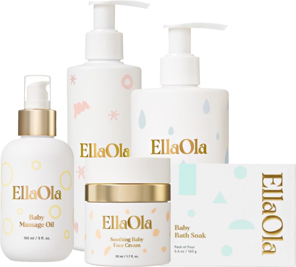 Ellaola The Baby's Ultimate Spa Bundle (5 Pieces) - White