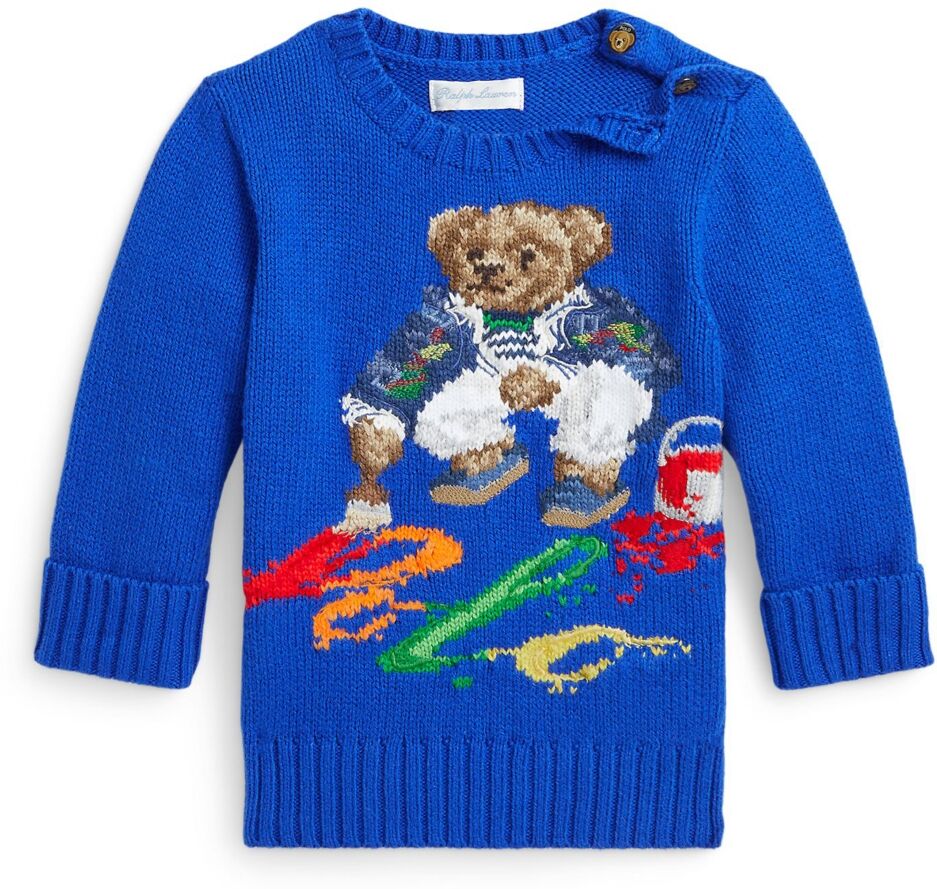 Ralph Lauren Polo Ralph Lauren Baby Boys Polo Bear Cotton Sweater - Sapphire Star