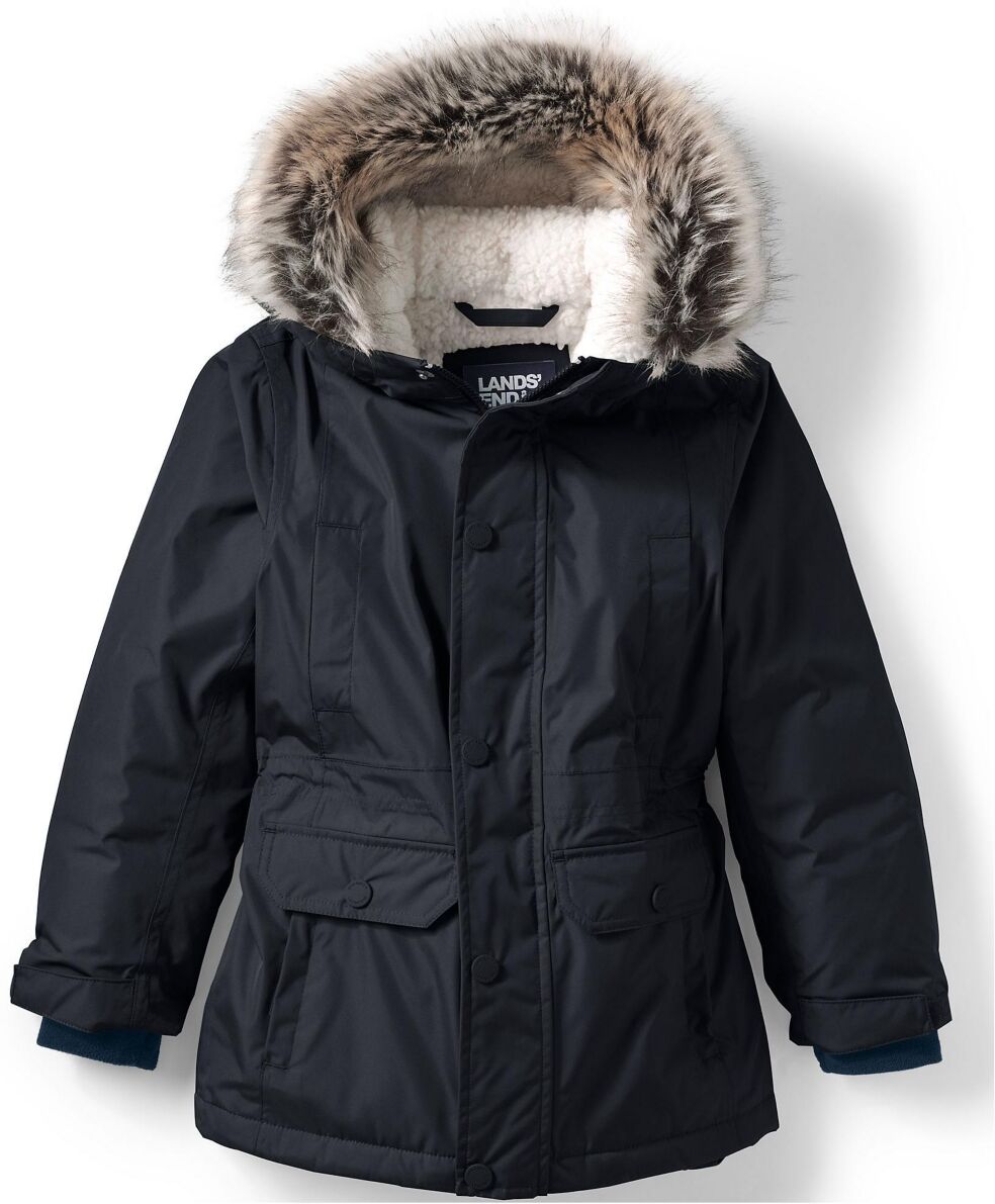 Lands' End Kids Expedition Waterproof Winter Down Parka - Black