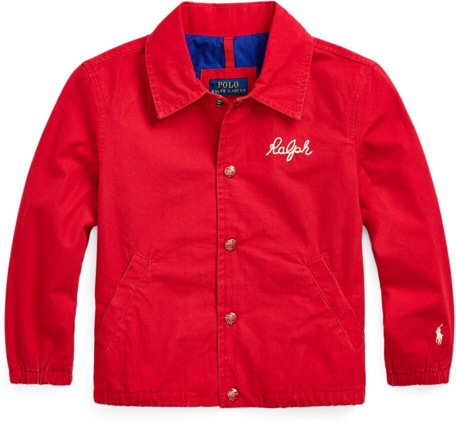 Ralph Lauren Polo Ralph Lauren Toddler and Little Boys Cotton Poplin Coach Jacket - Red