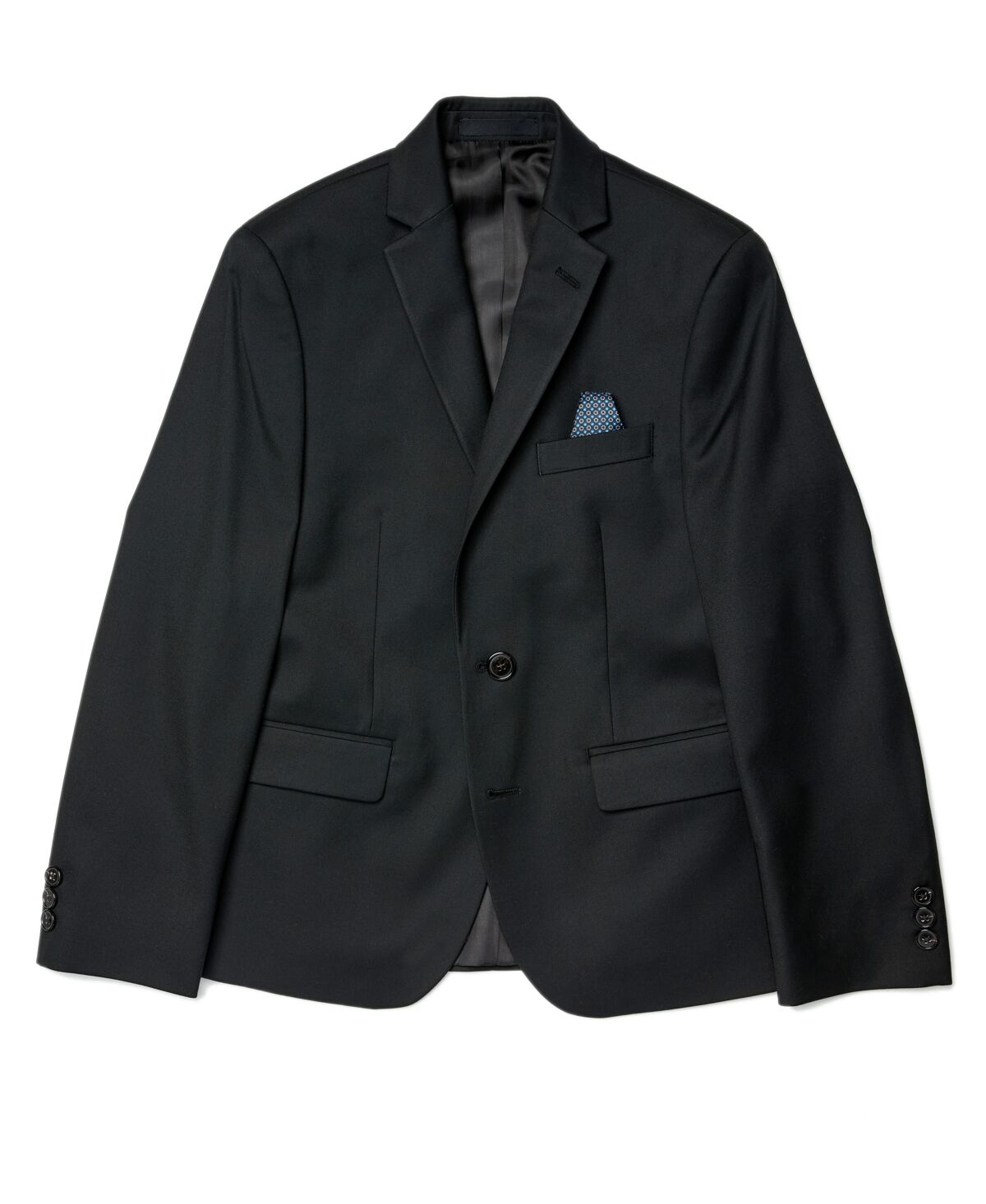 Ralph Lauren Lauren Ralph Lauren Big Boys Husky Solid Classic Sport Coats - Black
