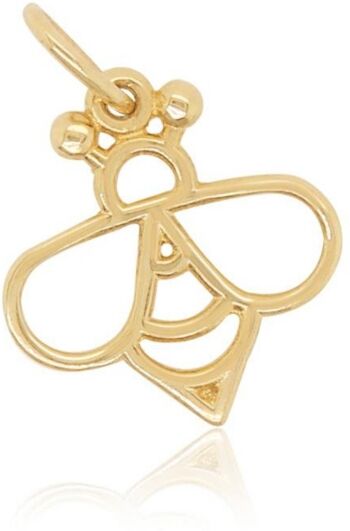 The Lovery Mini Gold Bee Charm - Gold