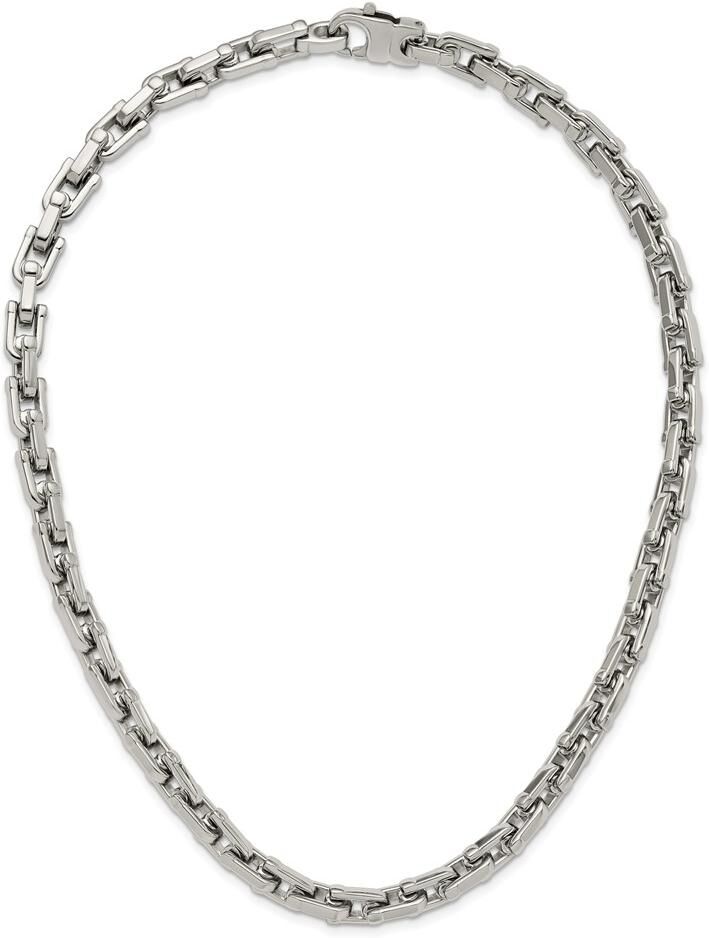 Chisel Stainless Steel 20 inch Link Necklace - Silver