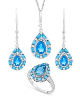 Macy's Blue Topaz Multi Gemstone Jewelry Collection