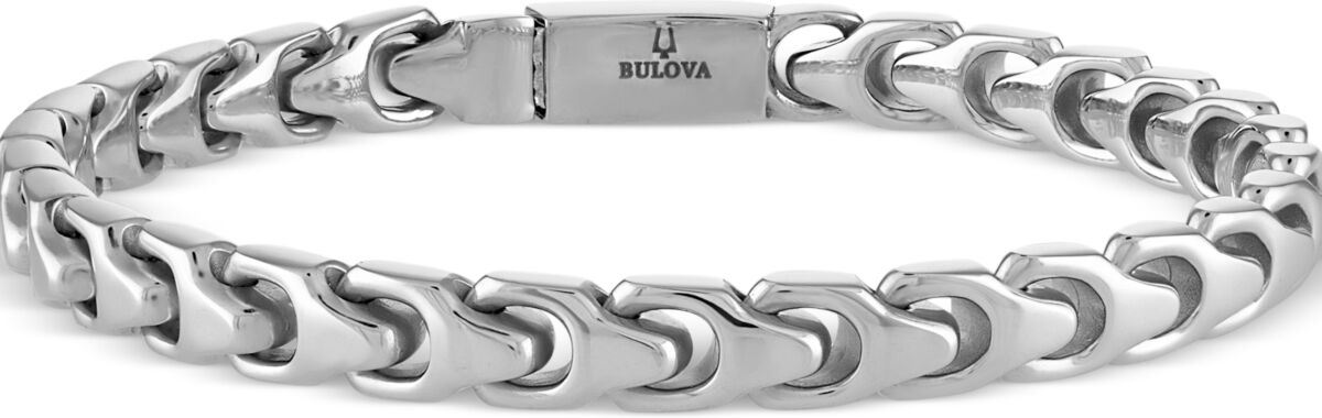 Bulova Men's Link Bracelet in Stainless Steel - Na