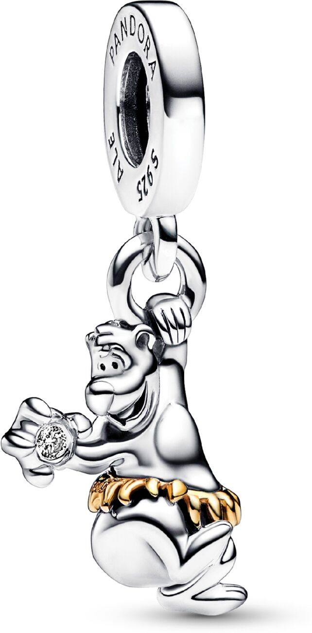 Pandora Lab-Grown Diamond Disney 100th Anniversary Baloo Dangle Charm - Silver