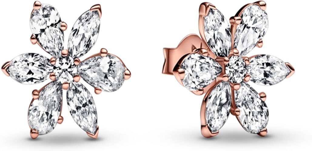 Pandora Sparkling Herbarium Cluster Stud Earrings - Rose Gold