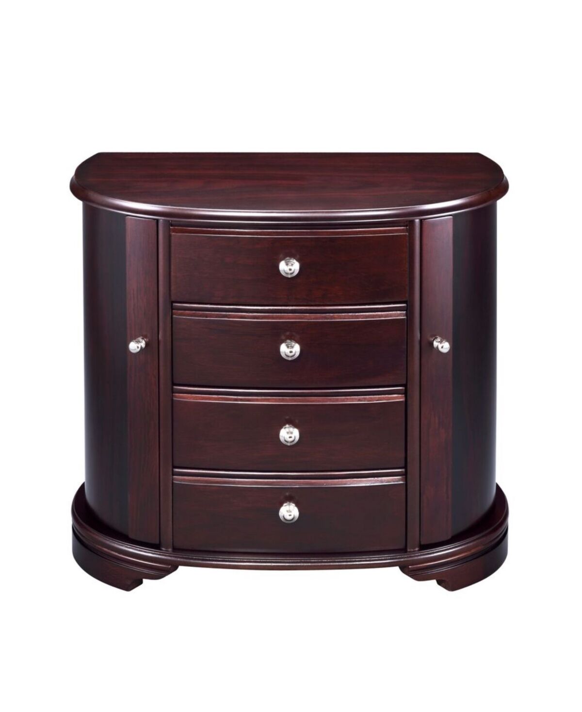 Pko Inc. Classic Charming Wooden Jewelry Box - Dark Brown