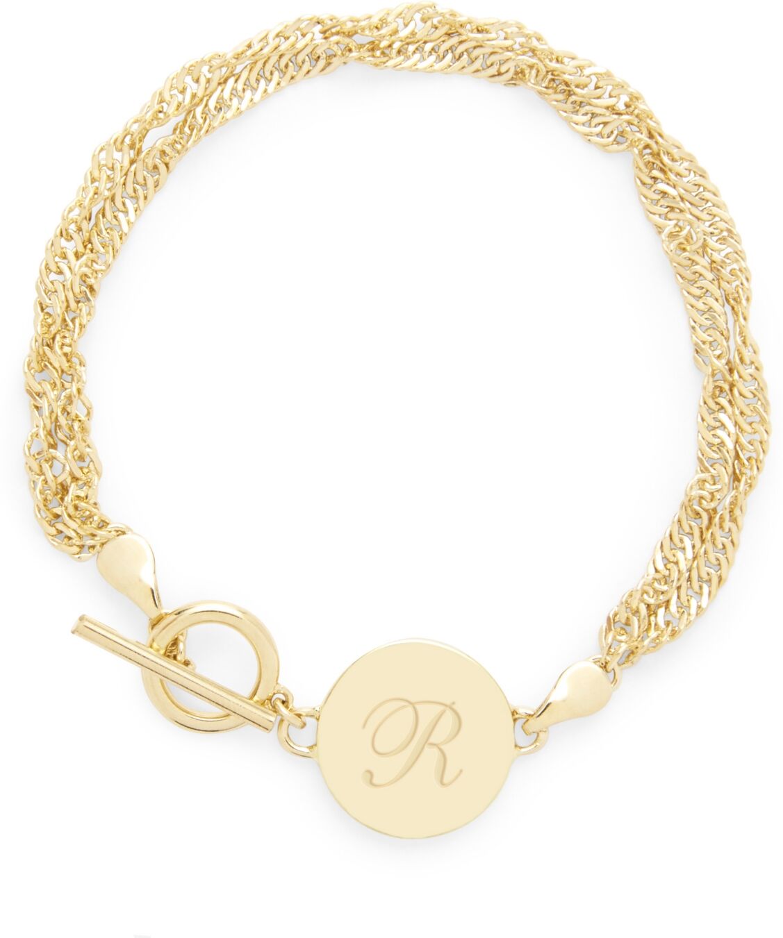 brook & york 14K Gold Plated Sophie Initial Toggle Bracelet - Gold - R