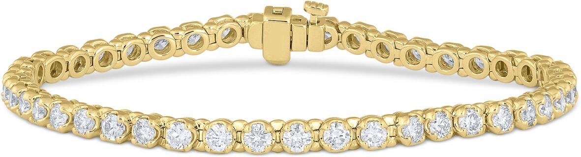 Macy's Diamond Tennis Bracelet (5 ct. t.w.) in 10k Gold - Yellow Gold