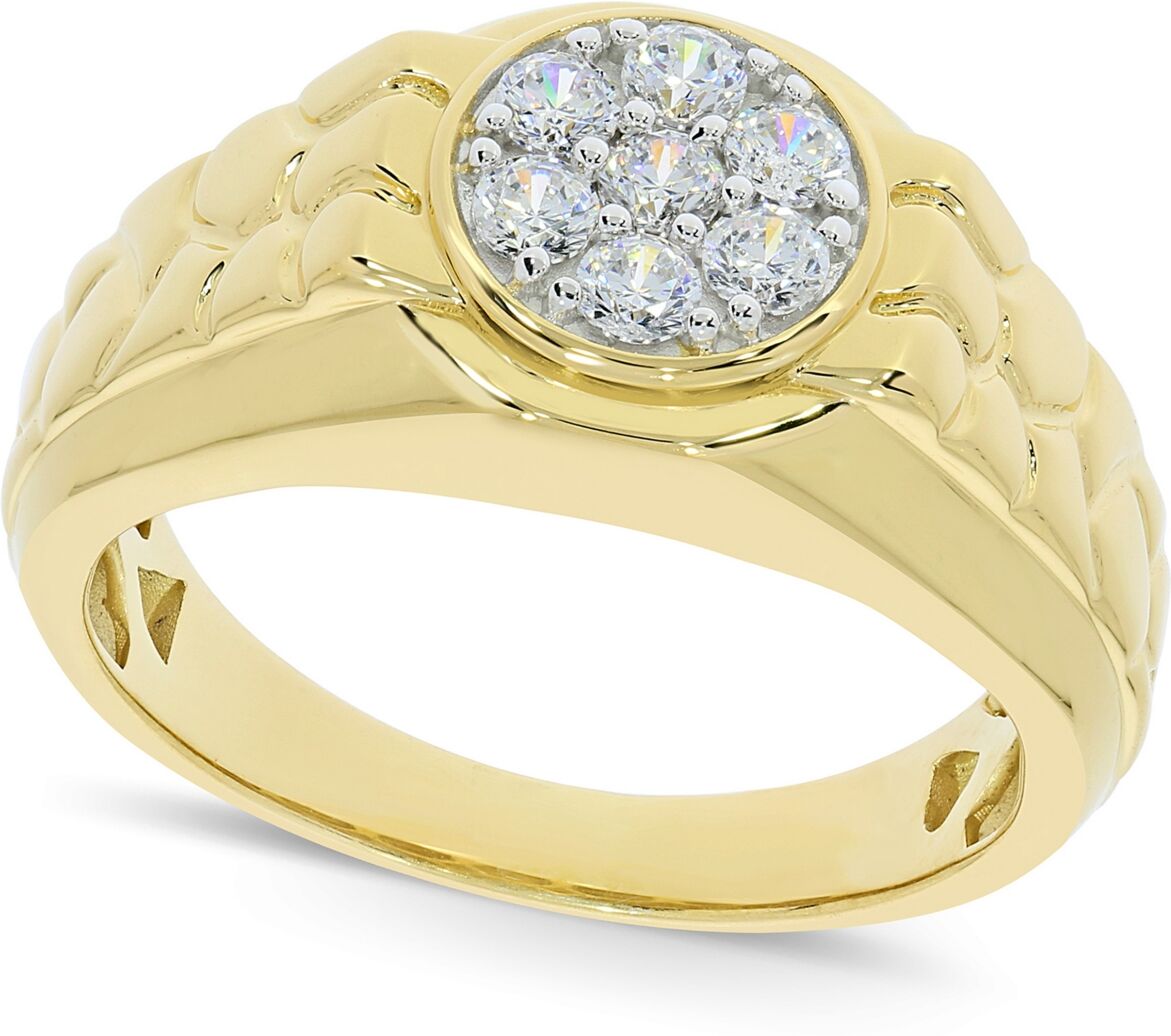 Macy's Men's Diamond Ring (1/2 ct. t.w.) in 10K Gold - Yellow Gold