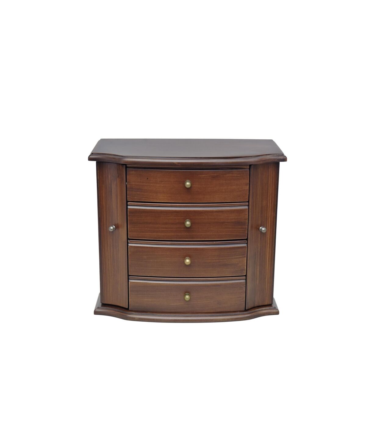 Pko Inc. Traditional Brushed Jewelry Box - Brown