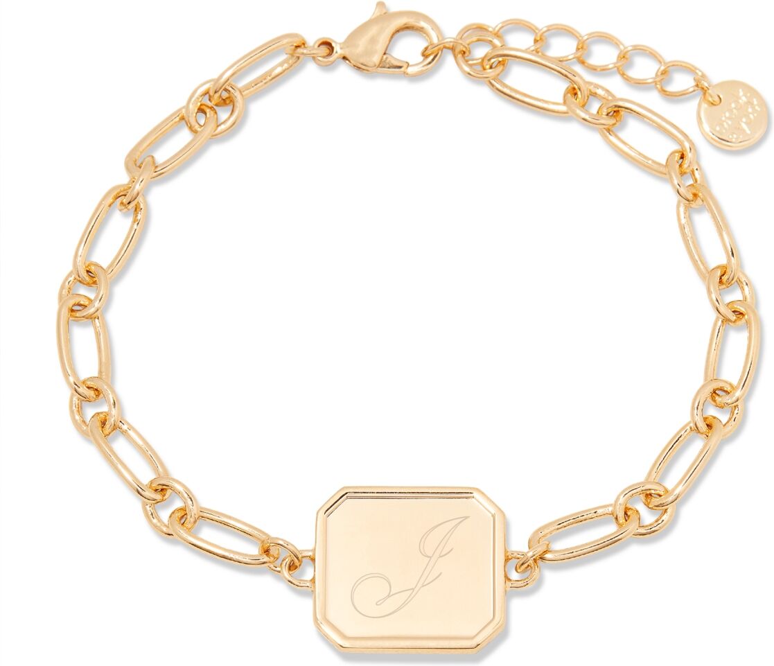 brook & york 14K Gold-Plated Quincy Personalized Initial Bracelet - Gold- J