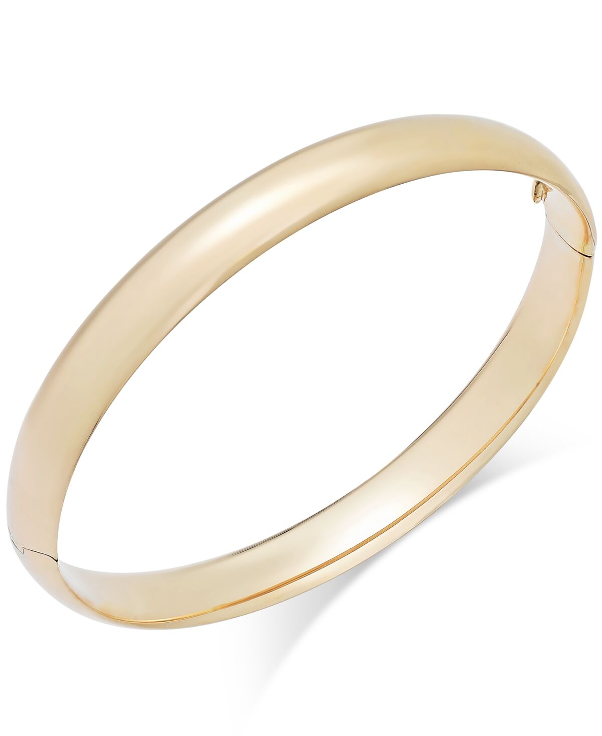 Italian Gold High Polish Bangle Bracelet in 14k Gold - Yellow Gold