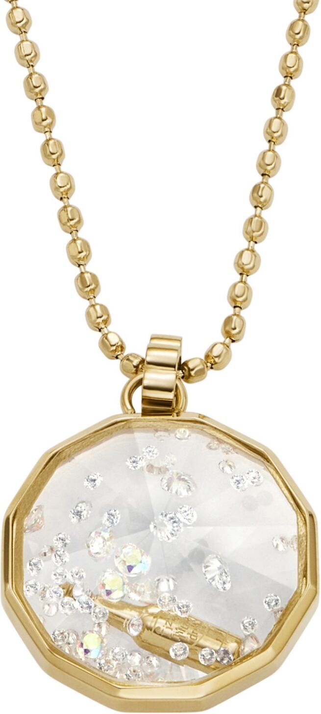 Fossil X Willy Wonka Special Edition Women's Gold-Tone Stainless Steel Pendant Necklace - Gold