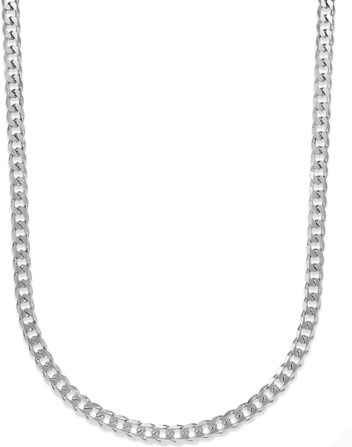 Macy's Men's Curb Chain Necklace in Sterling Silver - Sterling Silver