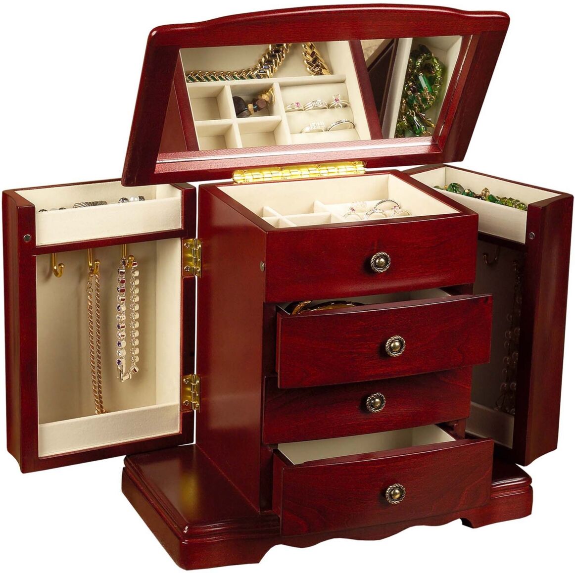 Mele & Co. Harmony Wooden Jewelry Box