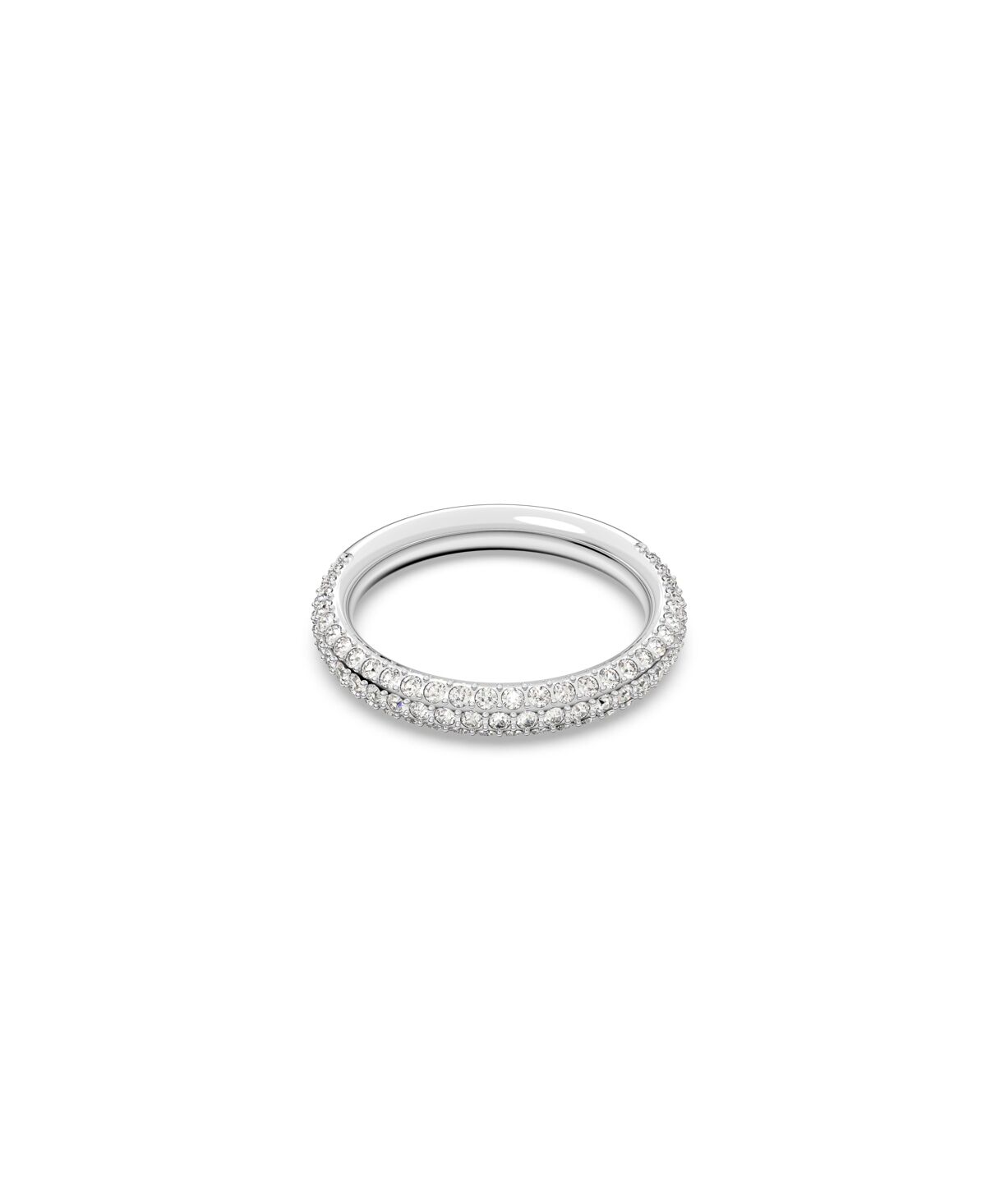 Swarovski Stone Rhodium Plated Ring - Silver