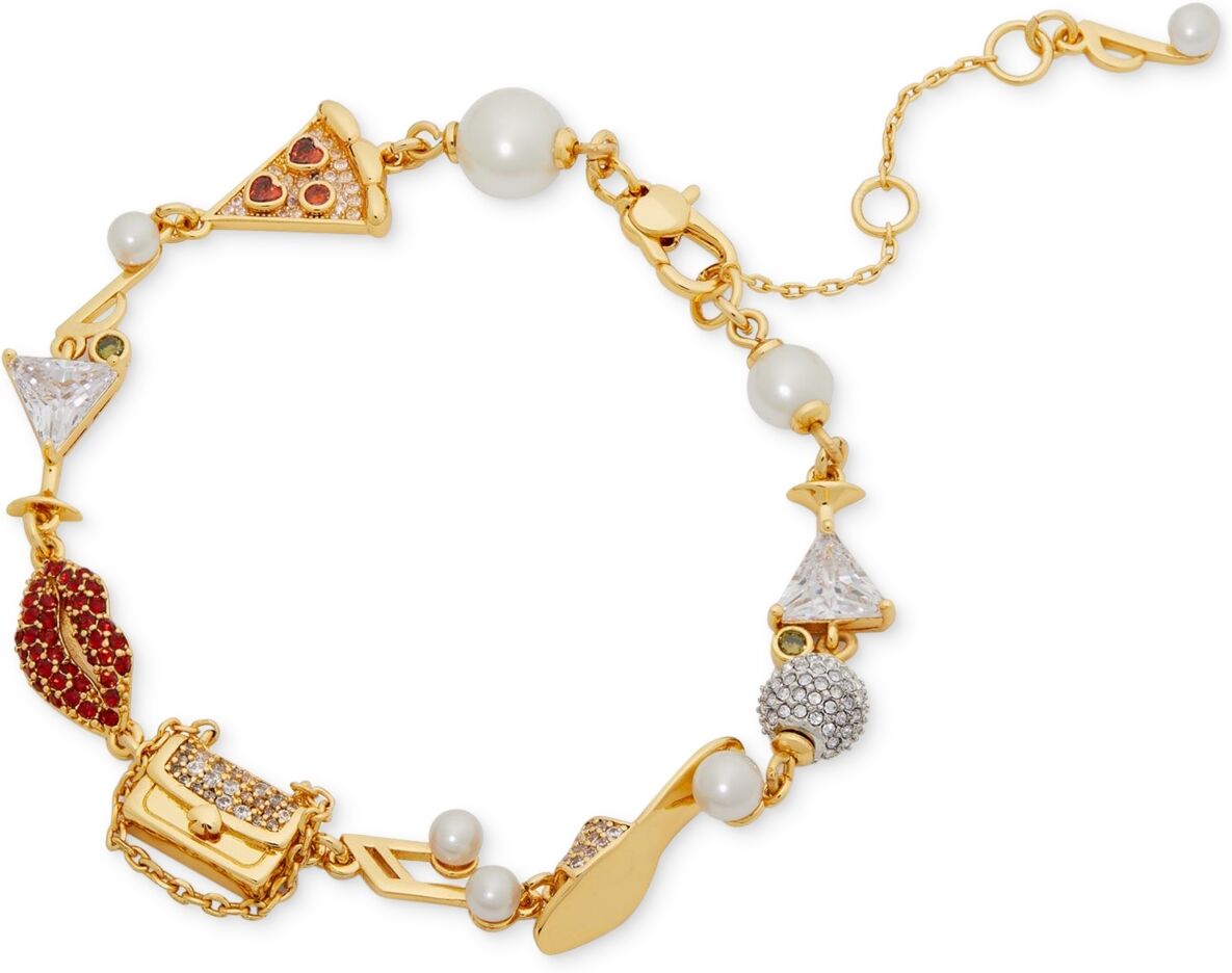 kate spade new york Gold-Tone Hit the Town Charm Bracelet - Multi